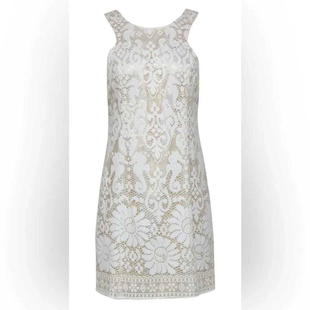 Lilly Pulitzer Largo Seahorse Lace Shift Dress